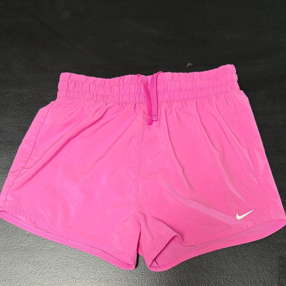 Pink nike athletic shorts